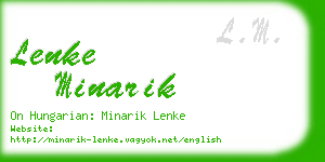 lenke minarik business card